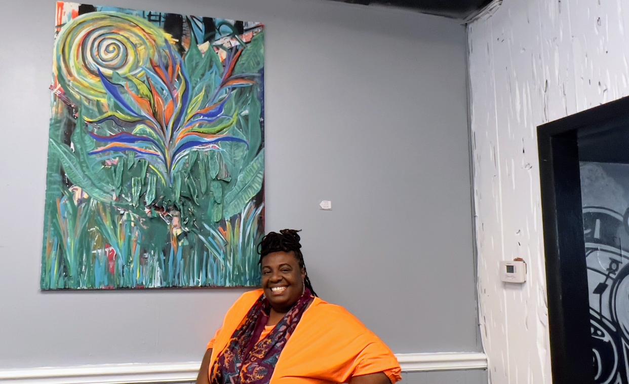 Semeion Richardson runs Artist with a Purpose in Leesburg. The multi-purpose gallery celebrates its second year downtown this month.