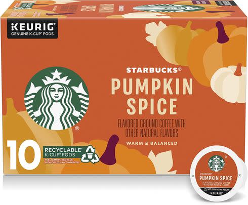 These pumpkin spiced flavoured coffee pods