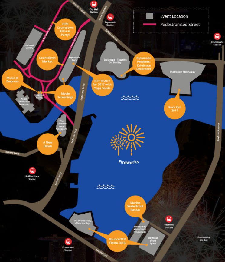 Activity map of Marina Bay Singapore Countdown 2017 by URA