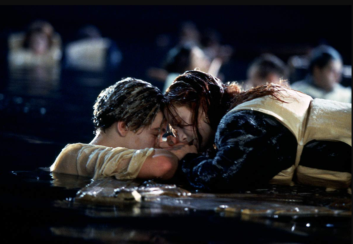 Leonardo DiCaprio et Kate Winslet incarnent Jack Dawson et Rose DeWitt dans « Titanic ».