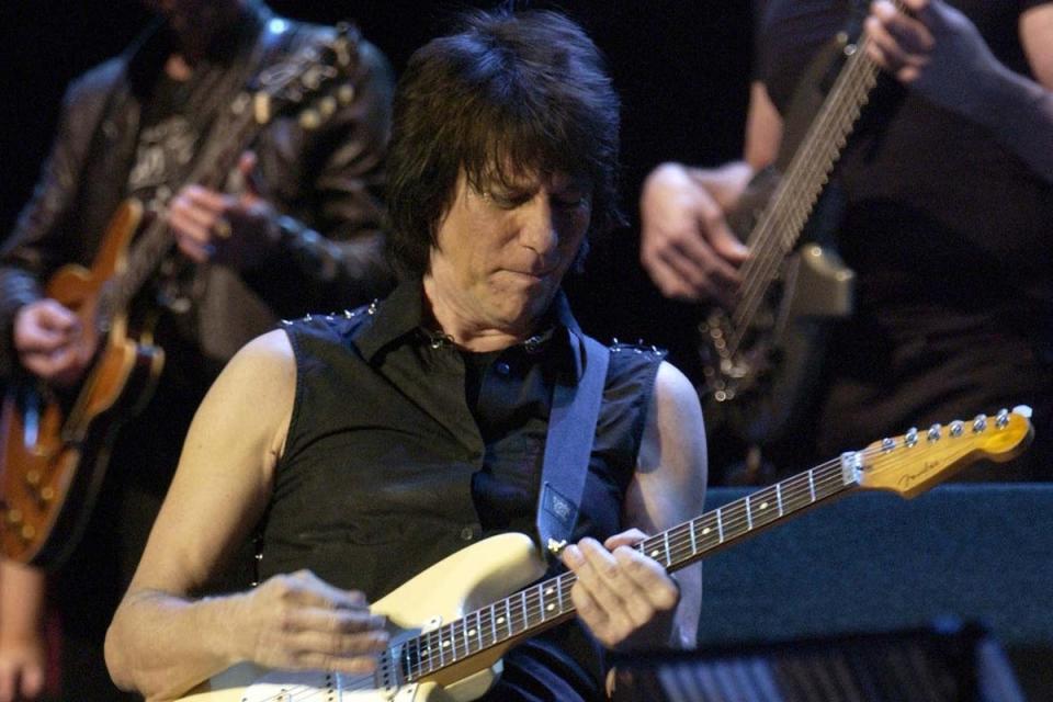 Jeff Beck wrenched new noises from every inch and corner of his Stratocaster (PA)