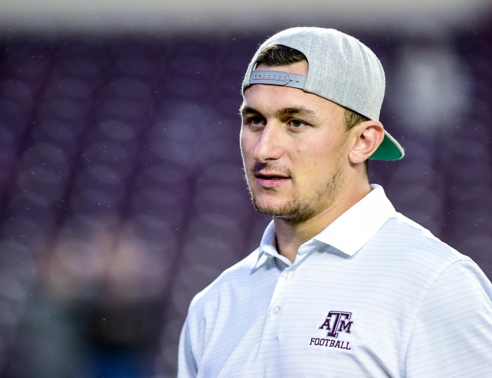 Apparently, Johnny Manziel is going to open a bar near the campus of Texas A&M University.  (Photo by Ken Murray/Icon Sportswire)