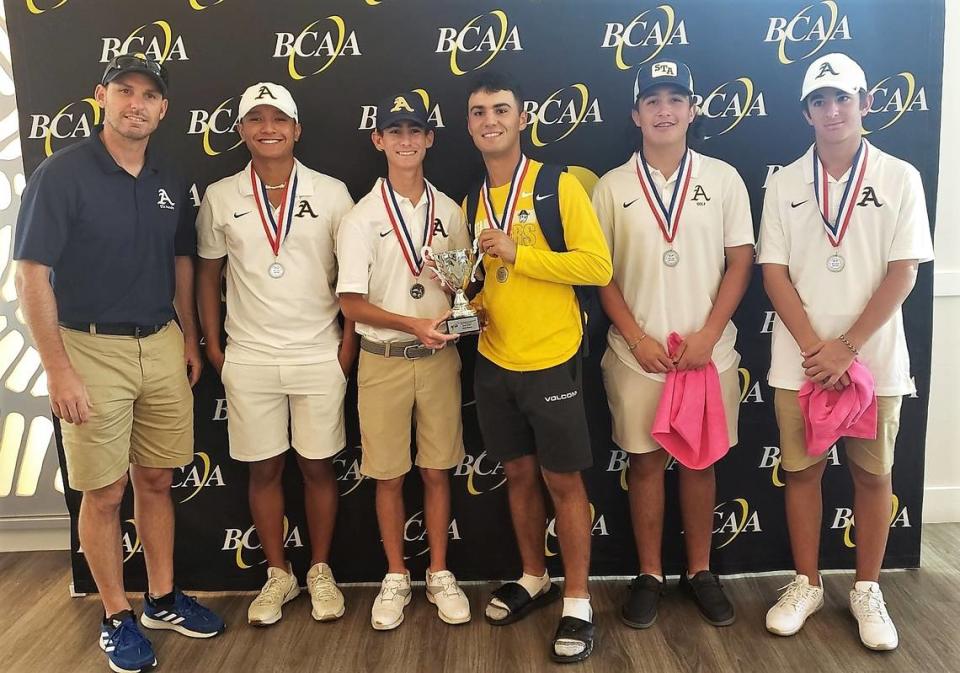 The St. Thomas Aquinas boys’ golf team was second at the BCAA Big Eight/Damian Huttenhoff Golf Championship.