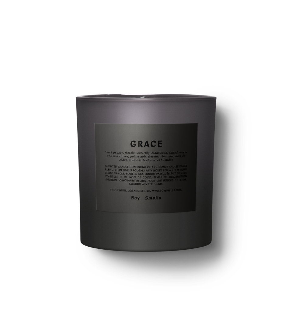 <p><a href="https://go.redirectingat.com?id=74968X1596630&url=https%3A%2F%2Fwww.bloomingdales.com%2Fshop%2Fproduct%2Fboy-smells-grace-scented-candle-8.5-oz.%3FID%3D4286542&sref=https%3A%2F%2Fwww.harpersbazaar.com%2Fbeauty%2Fhealth%2Fg13597115%2Fbest-christmas-holiday-candles-gifts%2F" rel="nofollow noopener" target="_blank" data-ylk="slk:Shop Now;elm:context_link;itc:0;sec:content-canvas" class="link ">Shop Now</a></p><p>Grace Candle</p><p>$52.00</p><span class="copyright">Bloomingdale's</span>