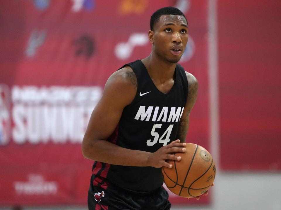 Jamal Cain played with the Miami Heat in the NBA summer league and showed enough to earn a training camp contract with the team.