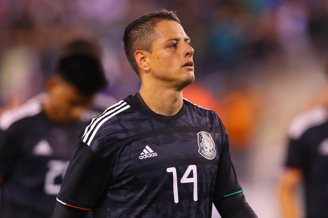 Javier Hernandez has given his first stateside interview since joining the Los Angeles Galaxy. (Photo by Rich Graessle/Icon Sportswire via Getty Images)e)