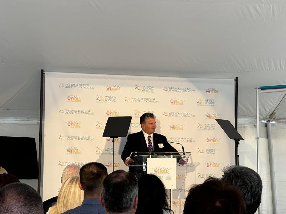 David Musyj, president and CEO of the London Health Science Centre and the lead in the new Windsor acute care hospital project, said the gift is the largest donation to the largest fundraising campaign in the history of Windsor and Essex County.