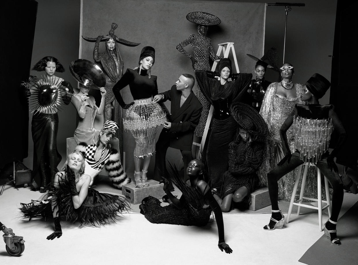 Beyoncé and designer Olivier Rousteing co-created 16 outfits featured in Vogue France, each representing a 