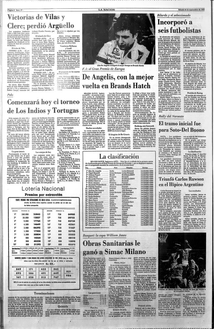 En el anuncio del Abierto de Los Indios y Tortugas 1983 ya se indicó que jugaría Juan Carlos Harriott (h.) en lugar de Alberto Pedro Heguy en Los Indios-Chapaleufú.