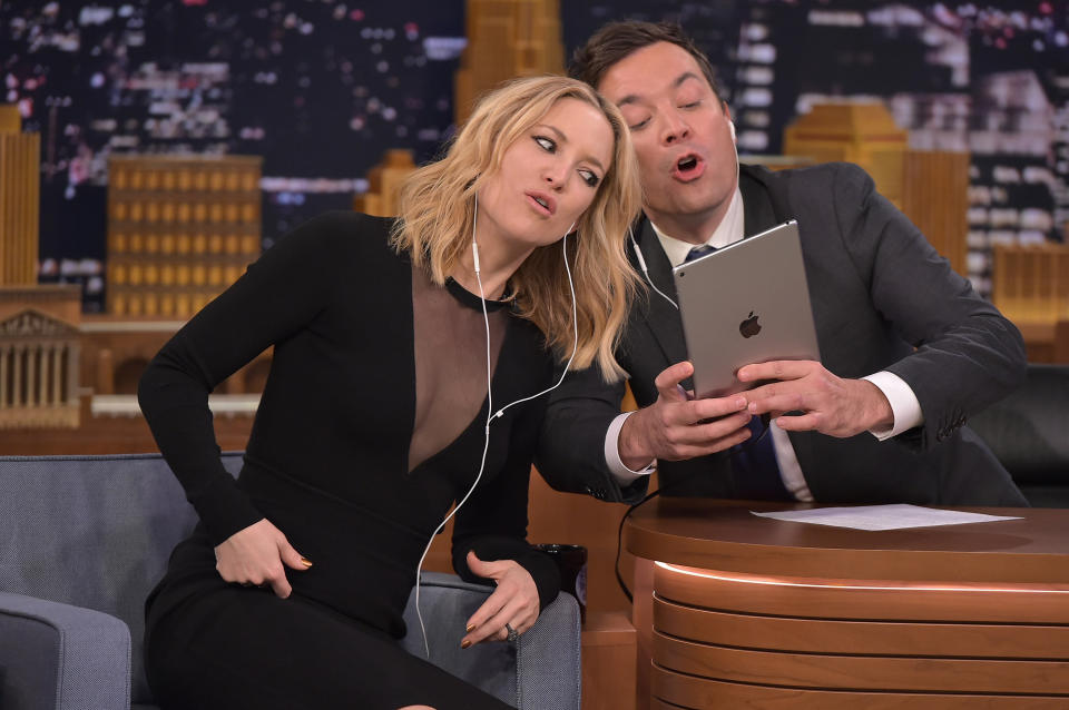 Kate Hudson Visits 'The Tonight Show Starring Jimmy Fallon' on January 25, 2016 in New York City. (Photo by Theo Wargo/Getty Images for NBC)