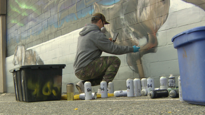 Artists transform a dingy alley in Surrey, B.C., into an arts hub