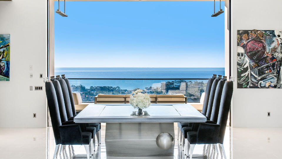 The dining room overlooks the ocean - Credit: Joel Danto//Douglas Elliman Realty