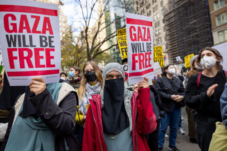 Pro-Palestinian sentiment has grown in the United States over the last few years, particularly among young voters. (Getty Images)