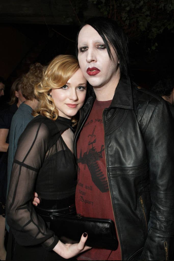 Evan Rachel Wood and Marilyn Manson