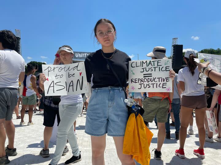 Anh Nguyen, a member of the Asian American advocacy group OCA-Greater Houston. (Tat Bellamy - Walker/NBC News)