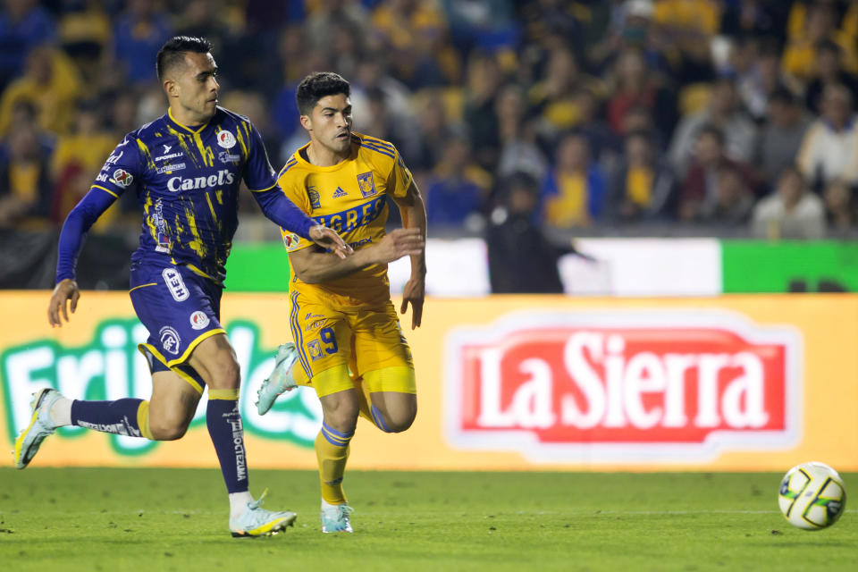 Nicolás Ibáñez debutó con los Tigres de la UANL en el Clausura 2023 (Foto: AP)