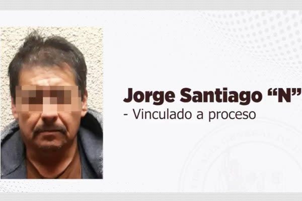 Ficha de vinculación a proceso de Jorge Santiago 'N', presunto feminicida de Aronia Wilson en Sonora.