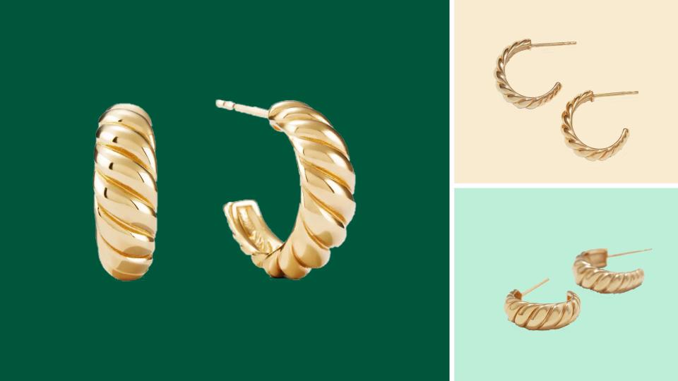 Best gifts for mom: Mejuri Croissant Dôme earrings