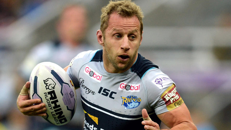 Rob Burrow, pictured here in action for Leeds Rhinos in 2015.