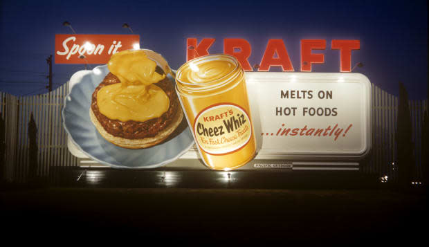 Kraft Cheez Whiz billboard circa 1950s