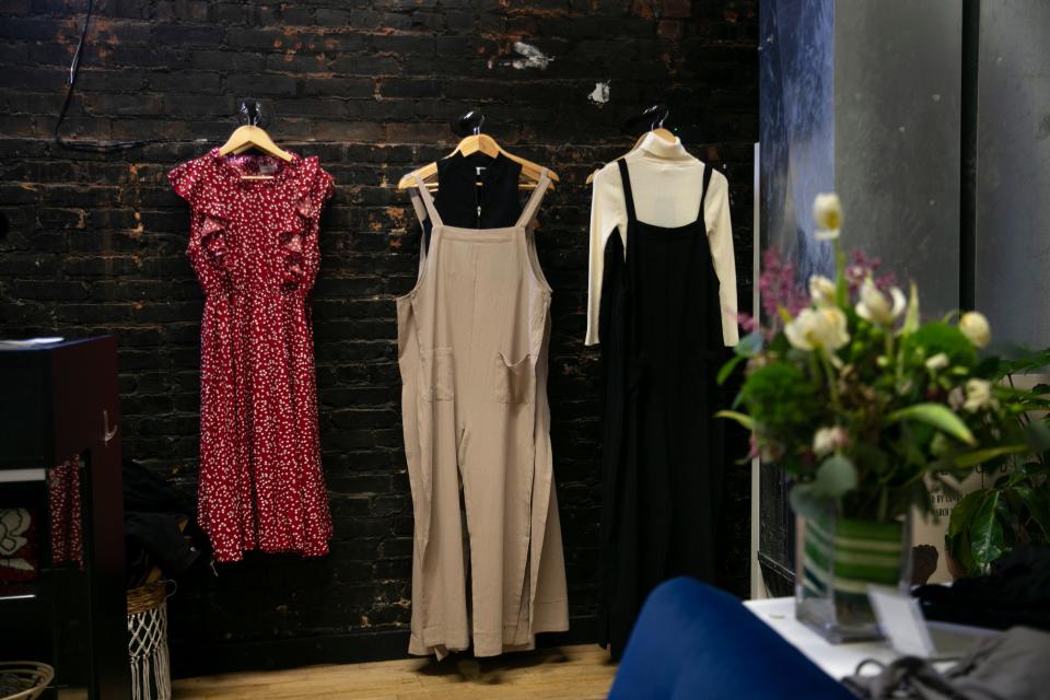 Kased Clothing is an Asbury Park-based business that provides women's clothing for its customers. Owner Kristina Panettiere is shown with a variety of items the establishment offers. Asbury Park, NJMonday, March 13, 2023