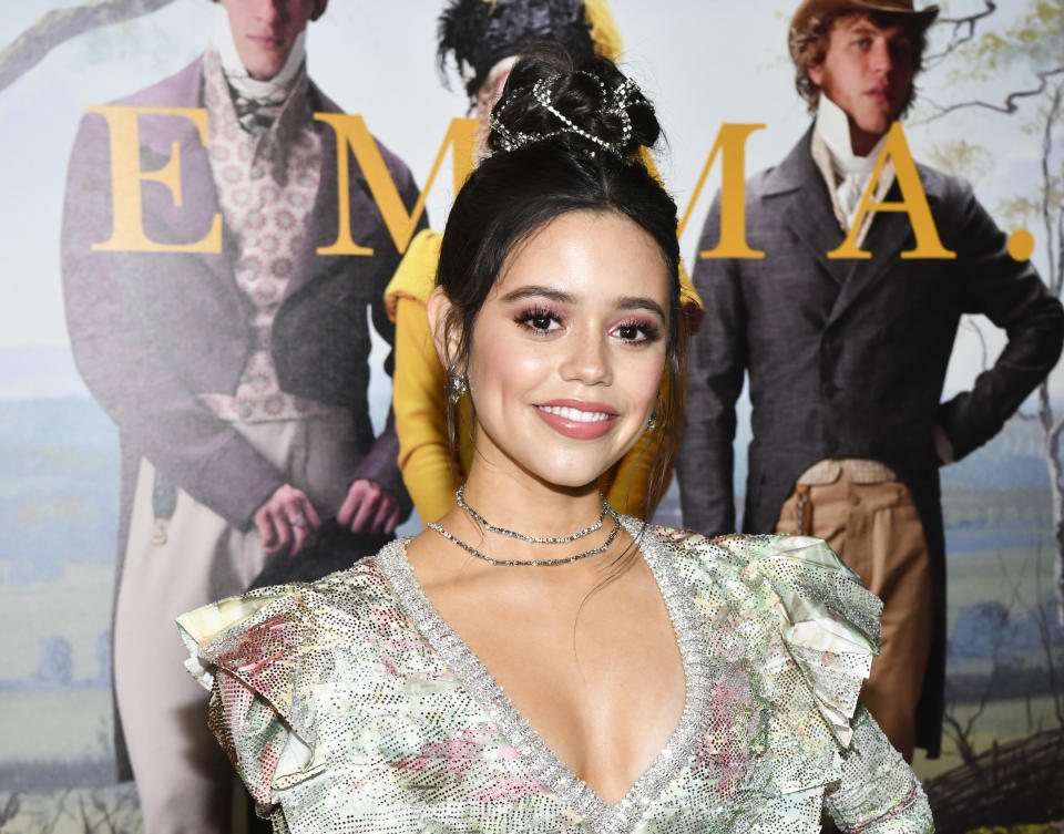 closeup of Jenna Ortega smiling