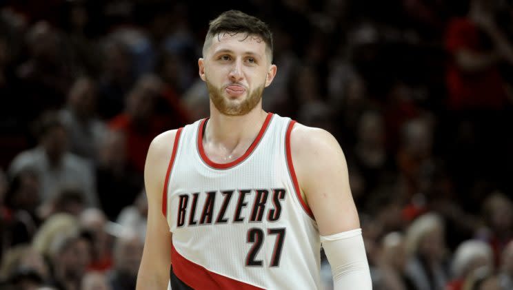 The Blazers will be without Jusuf Nurkic for the remainder of the regular season. (AP)