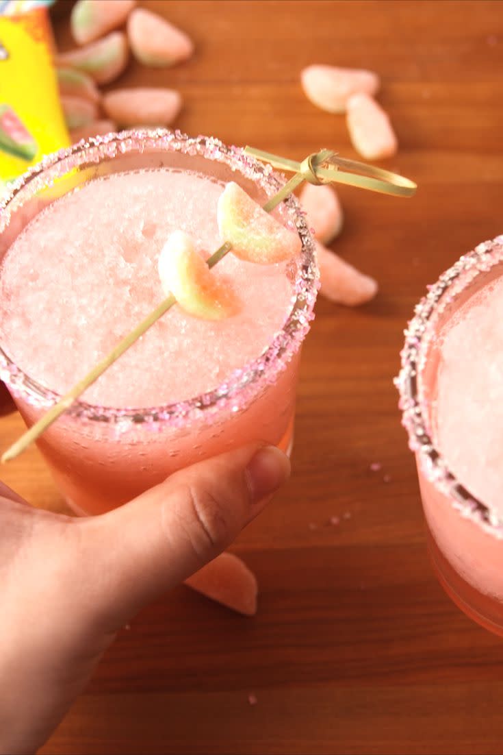 Boozy Sour Watermelon Slushies