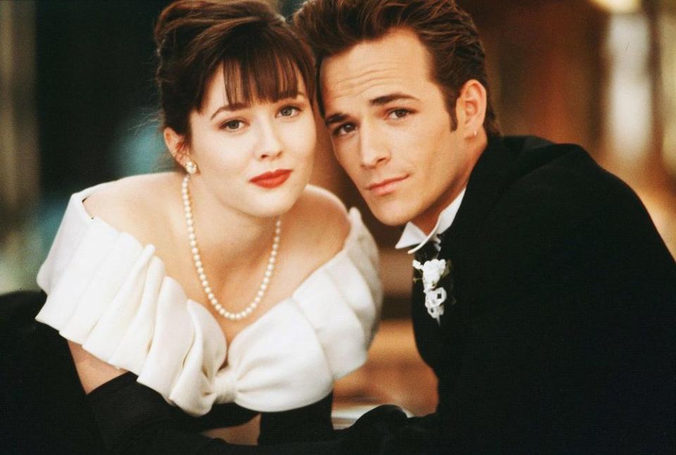 Shannen Doherty and Luke Perry