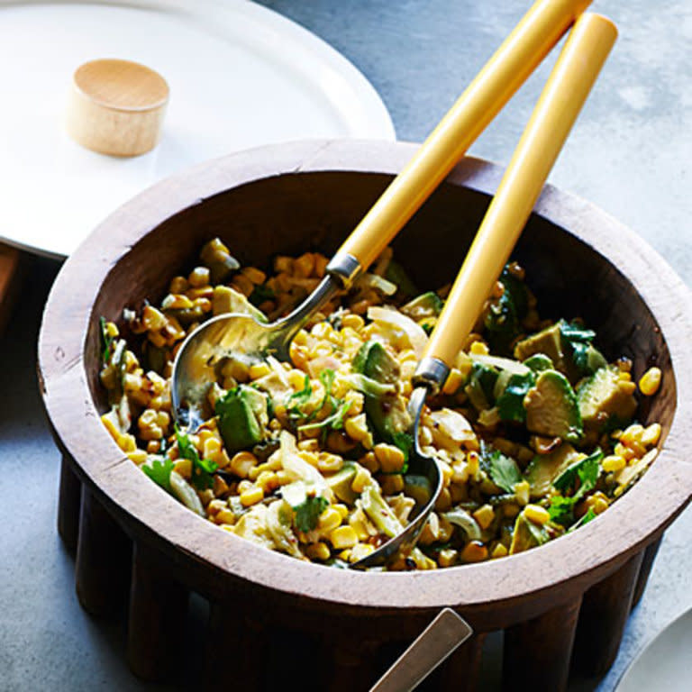 Grilled Corn Poblano Salad