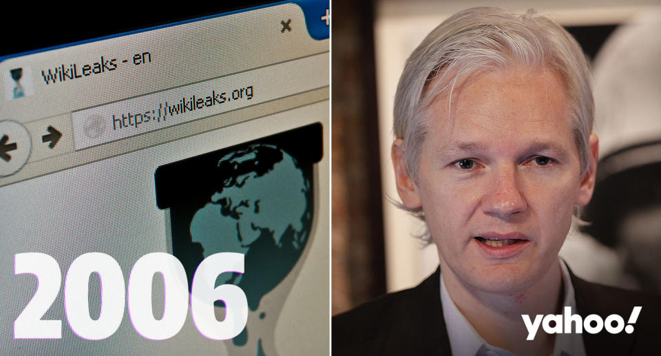 Wikileaks founded 2006 Julian Assange on this day