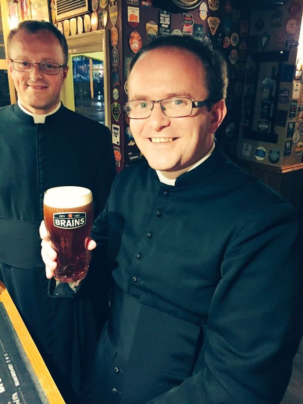 The priests were mistaken for a stag do in fancy dress (Picture: Matt Morgan)