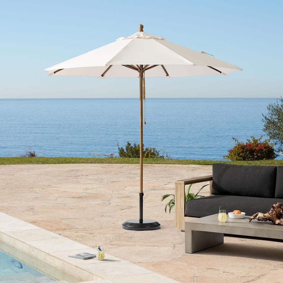 <p><a href="https://go.redirectingat.com?id=74968X1596630&url=https%3A%2F%2Fwww.westelm.com%2Fproducts%2Fround-outdoor-umbrella-9in-h9694%2F&sref=https%3A%2F%2Fwww.housebeautiful.com%2Fshopping%2Fhome-accessories%2Fg39027001%2Fbest-patio-umbrellas%2F" rel="nofollow noopener" target="_blank" data-ylk="slk:Shop Now;elm:context_link;itc:0;sec:content-canvas" class="link ">Shop Now</a></p><p>Round Outdoor Umbrella</p><p>westelm.com</p><p>$299.00</p>