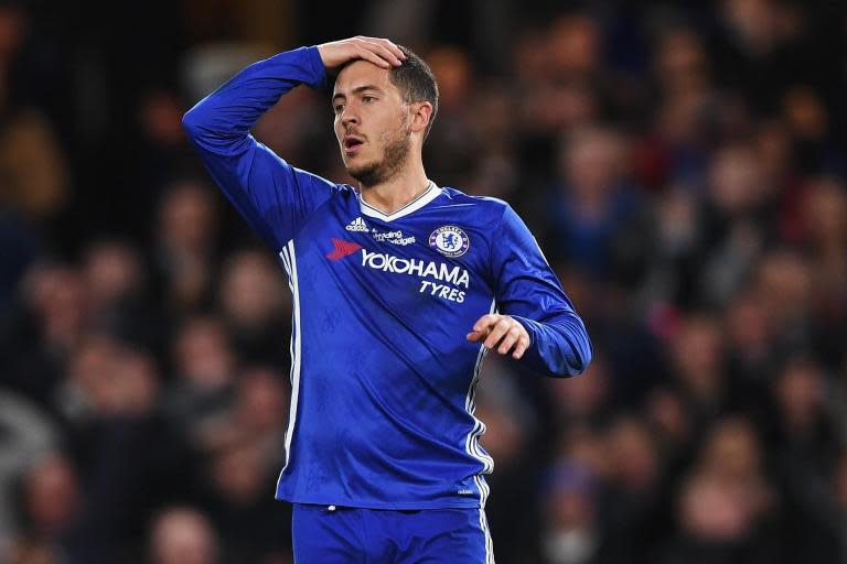 Chelsea boss Antonio Conte won't rush Eden Hazard back from injury to benefit Alvaro Morata partnership