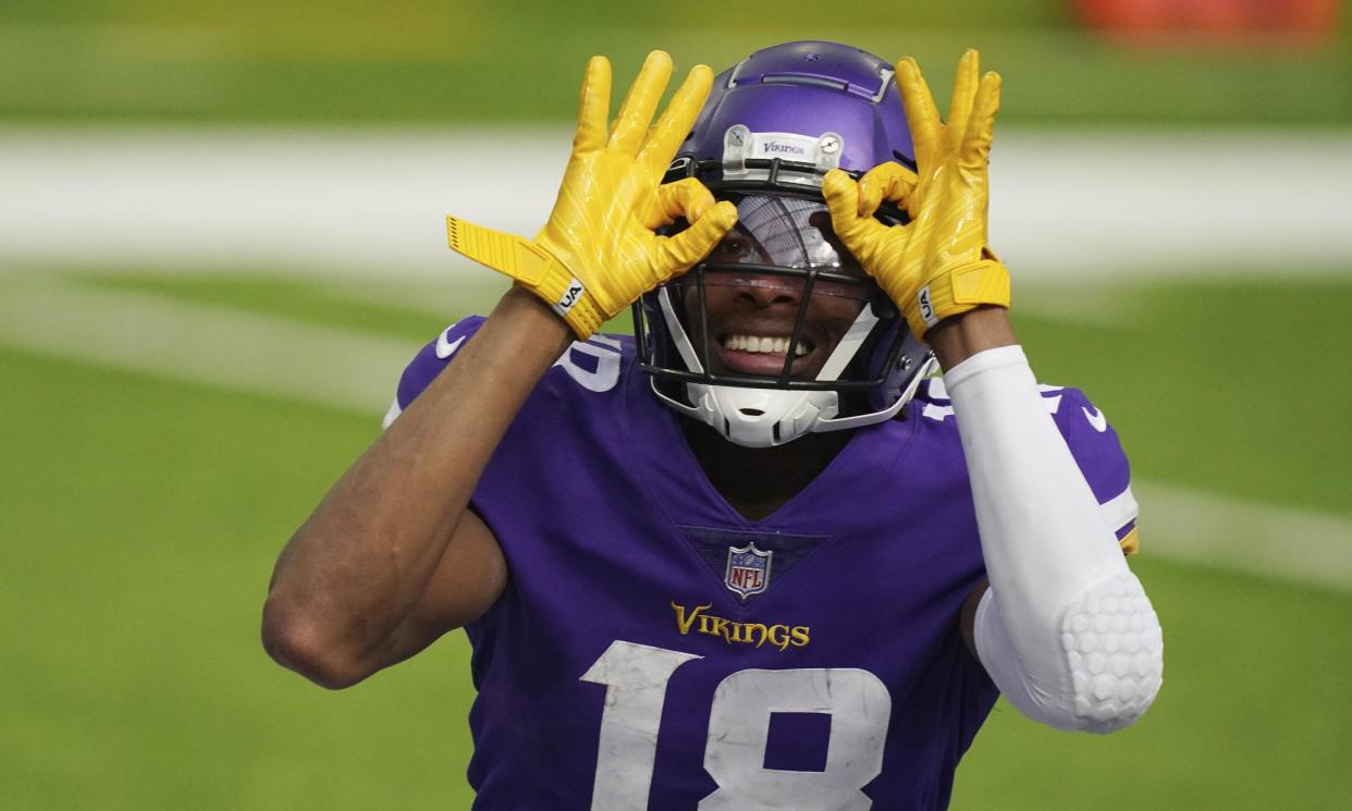 <span>Justin Jefferson is entering his prime years for the Vikings. </span><span>Photograph: Anthony Souffle/AP</span>