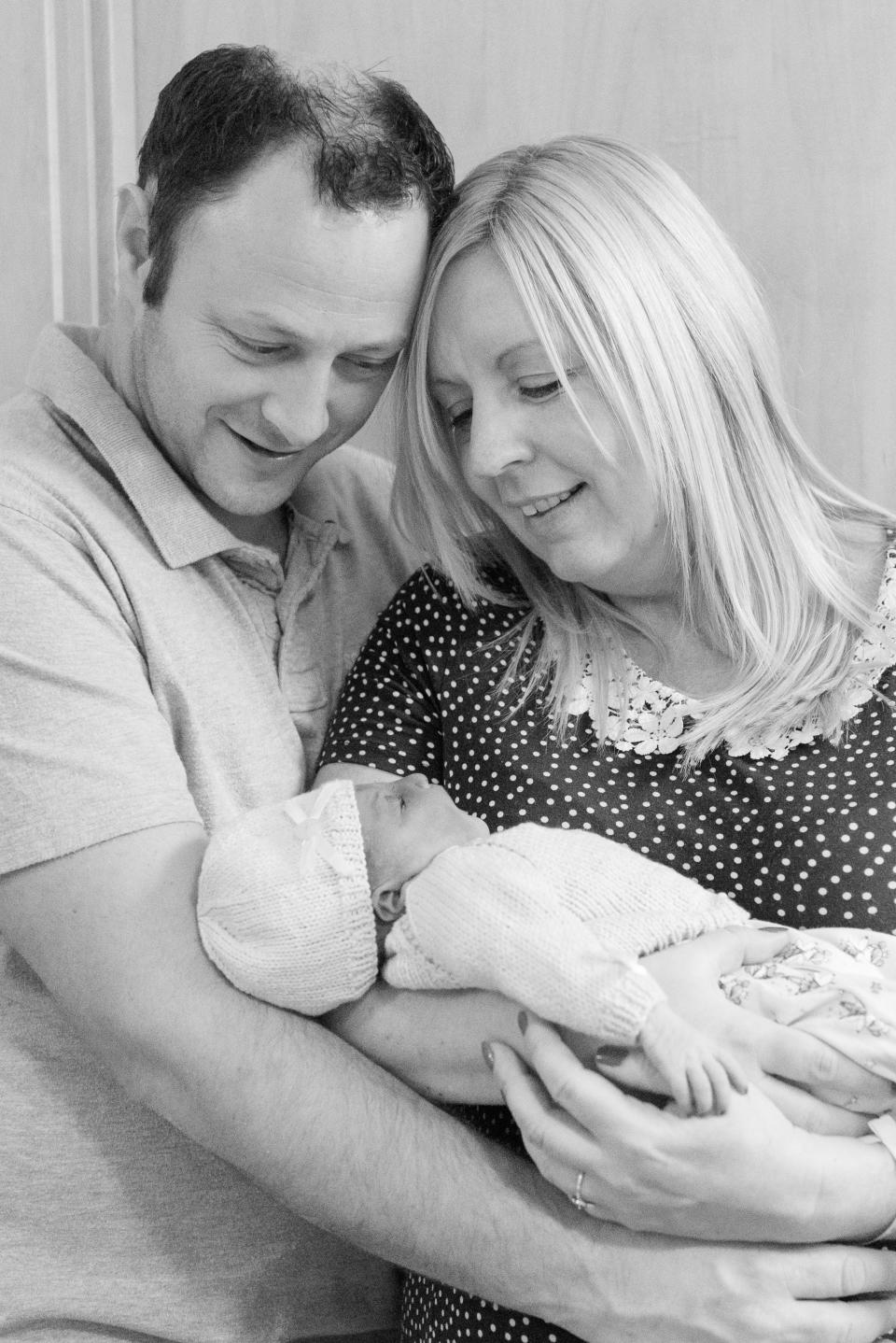 The couple are fundraising to provide a soundproof maternity bereavement suite [Photo: Remember My Baby / SWNS.com]