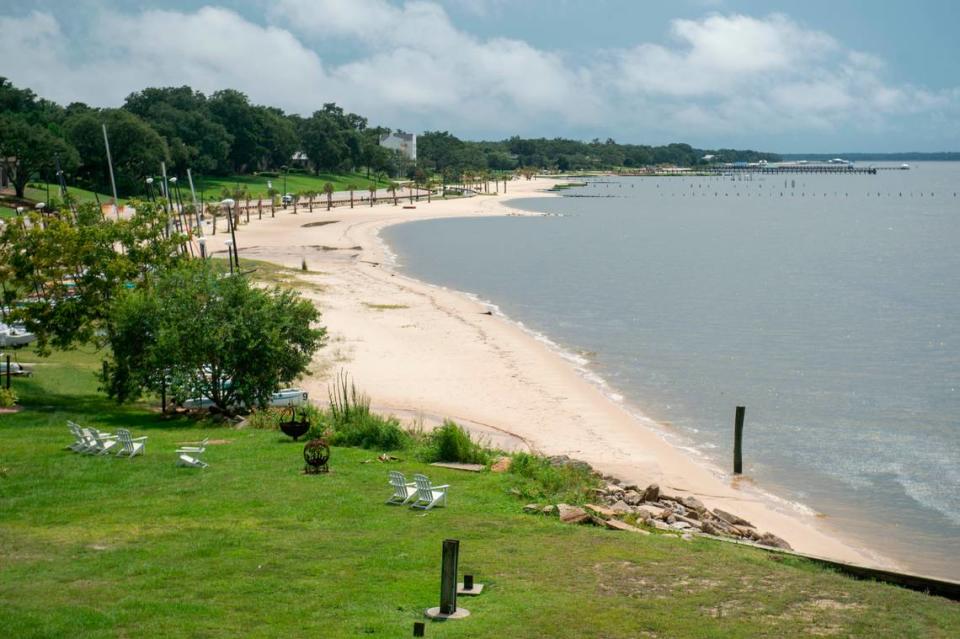 Front Beach in Ocean Springs on Wednesday, Aug. 10, 2022.