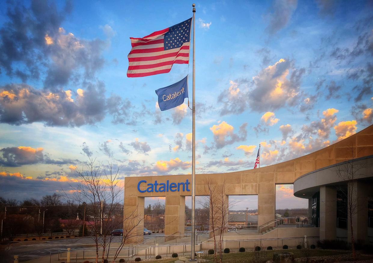 The Catalent plant off West Patterson Drive in Bloomington.