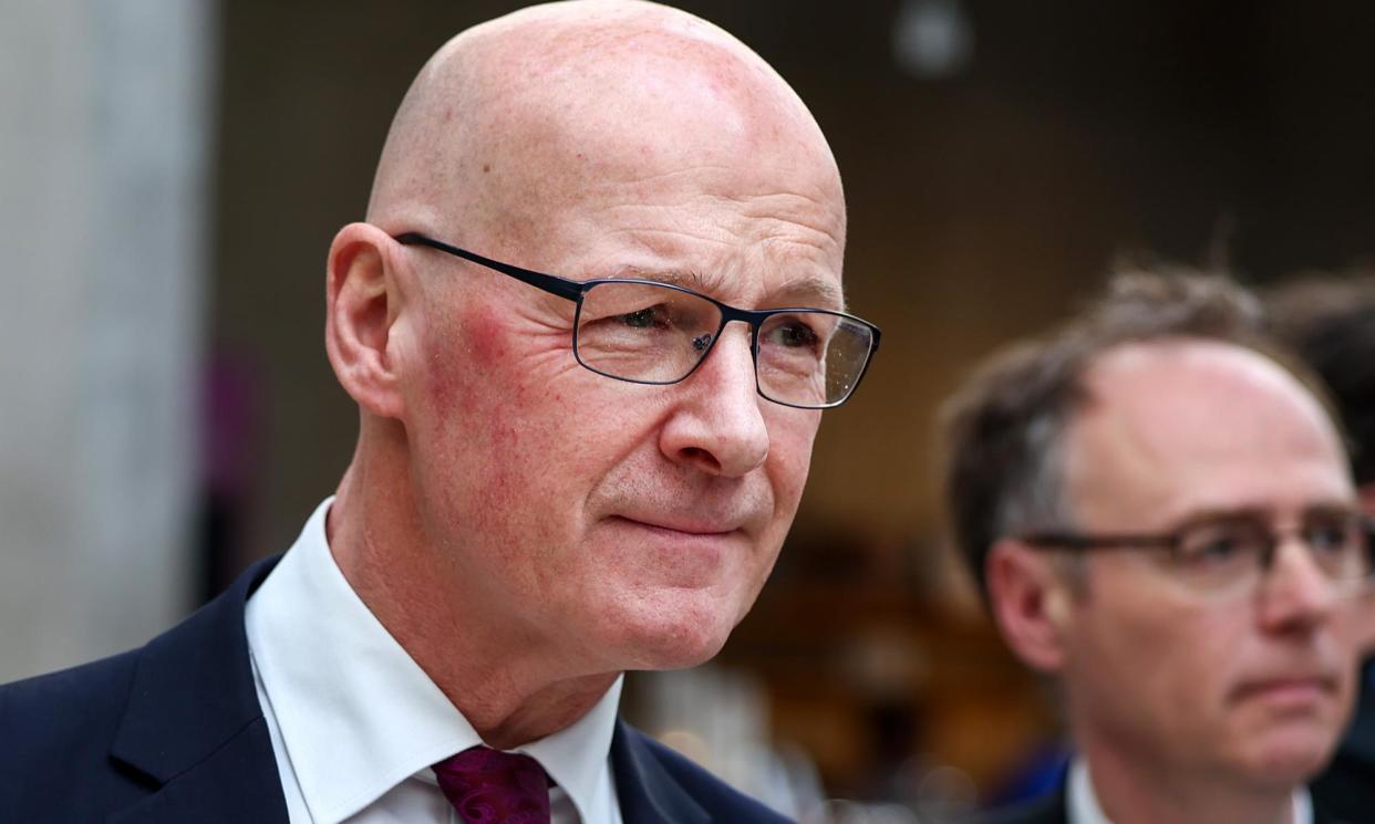 <span>One of John Swinney’s main political challenges is building alliances with opposition parties.</span><span>Photograph: Jeff J Mitchell/Getty Images</span>