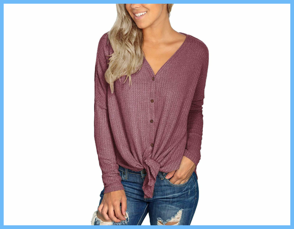 iWollence Women's Waffle Knit Tunic Sweater. (Photo: Amazon)