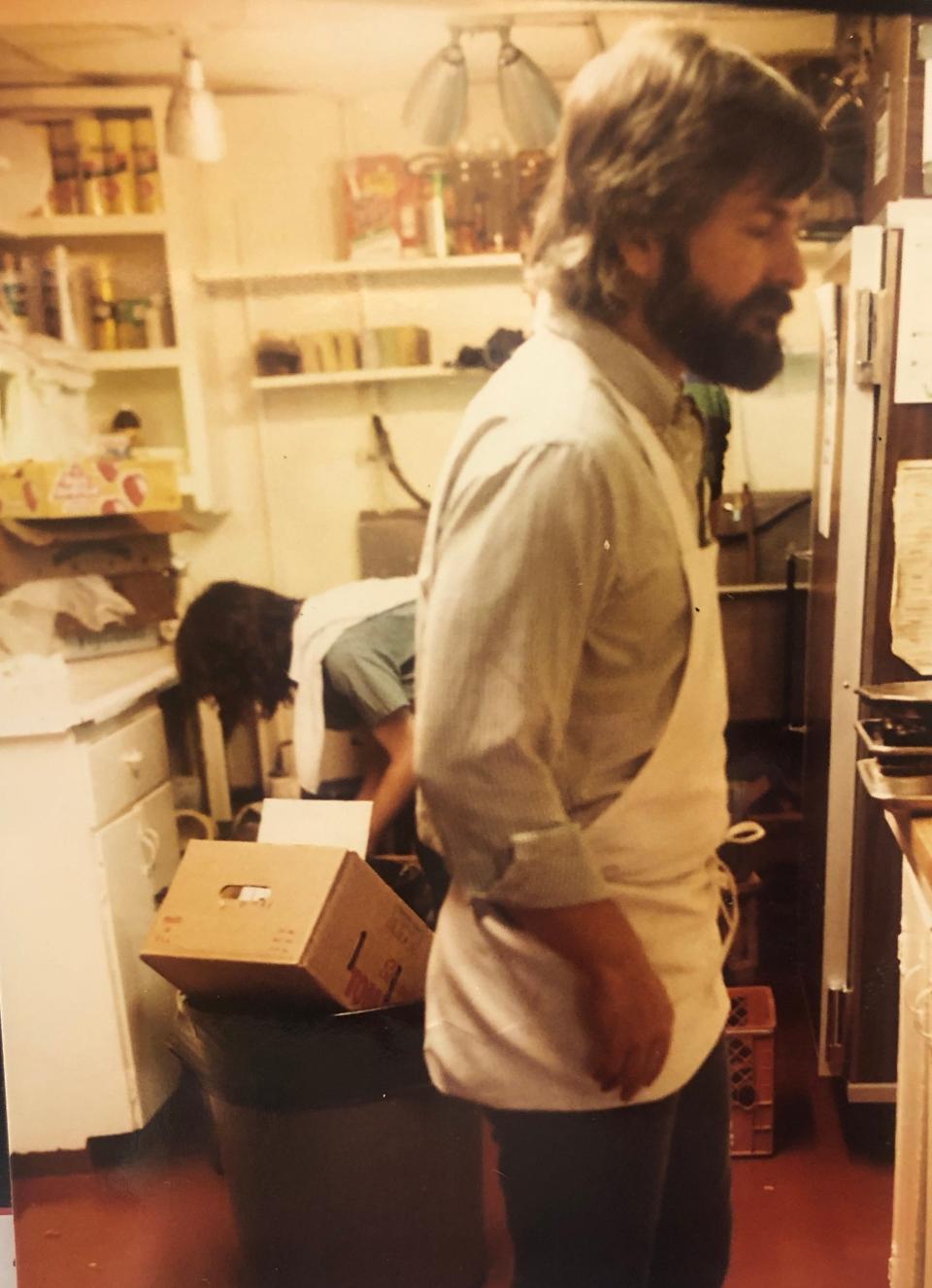 Chef James Haller stands in the kitchen of the Blue Strawbery in 1982. The photo was recently added to the Portsmouth Athenaeum's archives, thanks to a donation from the late Gene Brown, a founder and longtime owner of the restaurant.