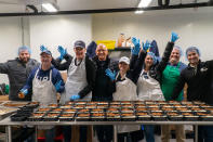 <p>Chef Robert Irvine, a Wheels Up brand ambassador, participated in the company's Meals Up initiative on Giving Tuesday, making more than 200 meals with volunteers at Philadelphia's Philabundance to give to local veterans facing food insecurity. </p>