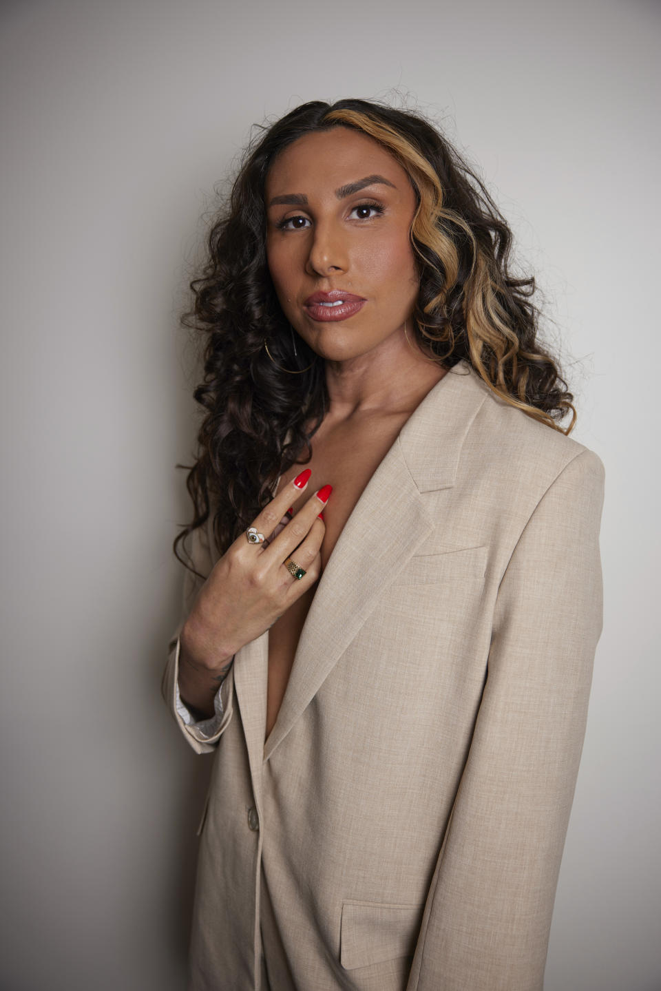 River Gallo poses for a portrait to promote the film "Every Body," Sunday, June 11, 2023, in New York. (Photo by Matt Licari/Invision/AP)