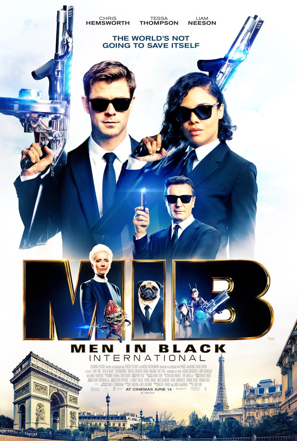 Liam Neeson is front-and-centre on the new poster for ‘Men in Black: International’