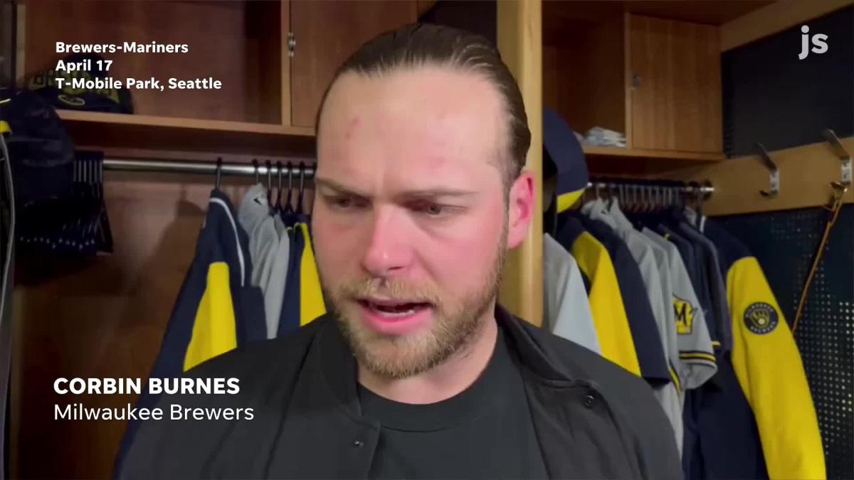 Corbin Burnes leaves Seattle game with left pec strain. Here's what he had  to say.