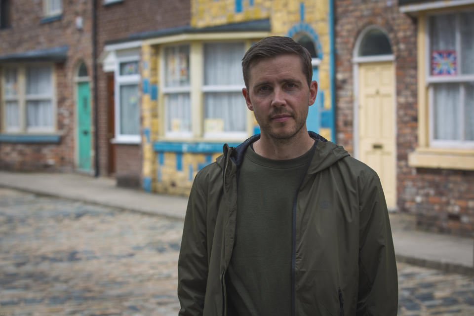 Todd Grimshaw's return is sparked by a letter. (ITV/Mark Bruce)