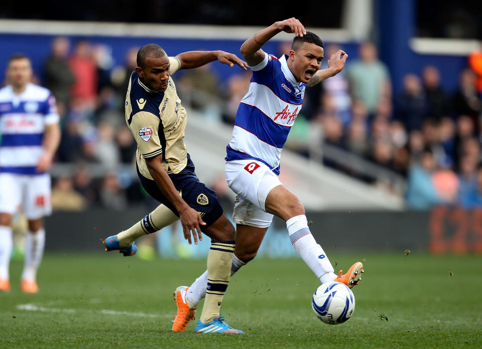 Jermaine Jenas during the Sky Bet Championship match between Queens Park Rangers and Leeds United at Loftus Road on March 1, 2014 in London, England. (Photo by Ben Hoskins/Getty Images)