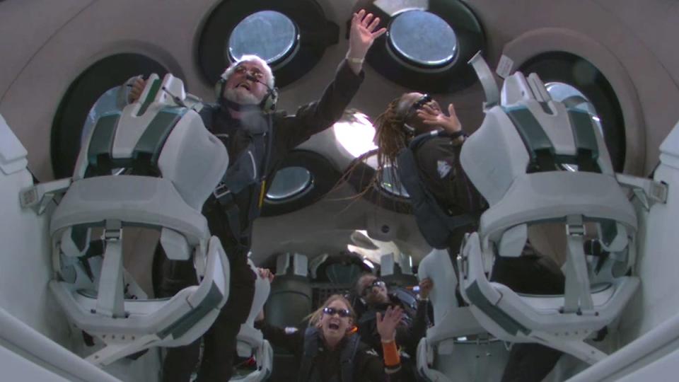 Passengers had the chance to experience zero gravity (PA)