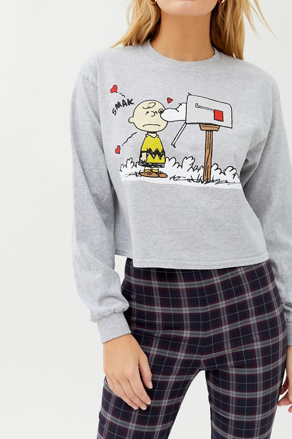 Day Peanuts Kiss Long Sleeve Tee