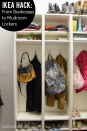 <p>Half of the reason entryways get cluttered so quickly is because every person in your house owns a different coat, bag, hat, you name it. Give children have a dedicated "locker" so they know exactly where items go - and where to find them.</p><p><em><a rel="nofollow noopener" href="http://www.polkadotchair.com/2011/01/make-your-own-mud-room-lockers.html/" target="_blank" data-ylk="slk:See more at Polka Dot Chair »;elm:context_link;itc:0;sec:content-canvas" class="link ">See more at Polka Dot Chair »</a></em></p>